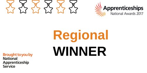 Apprenticeships's tweet photo. Well done to Medium Employer of the Year in the South East: @Invotra #AppAwards17 https://t.co/Vypg1XOjpQ