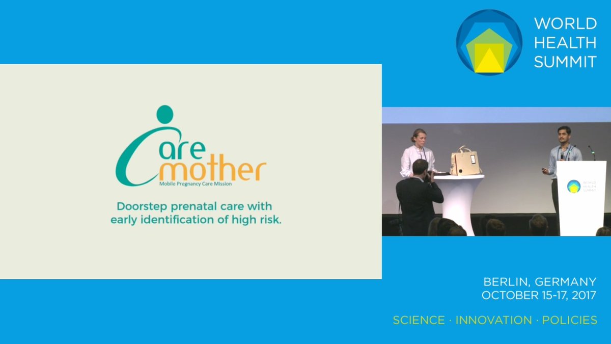 tweetcaremother's tweet photo. @carenxhealth pitches @mJoyCareMother at @WorldHealthSmt  as the finalists! https://t.co/FRA5XiEHV6