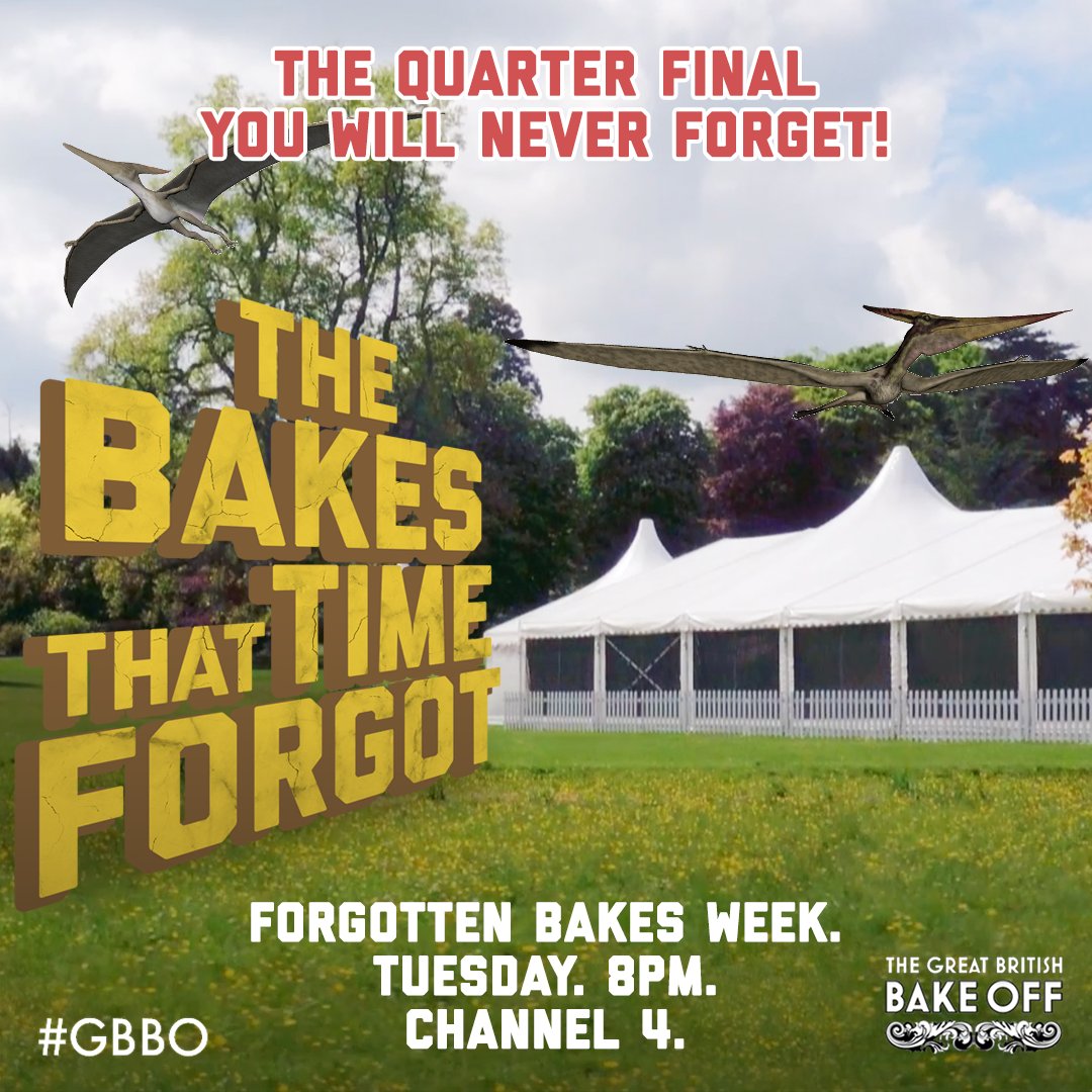 It's time to roll back the years with #ForgottenBakesWeek this Tuesday on #GBBO!