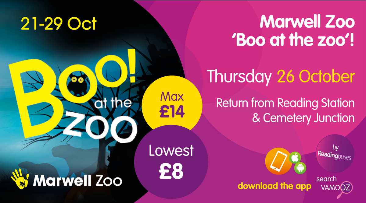 reading_buses's tweet photo. Seats to @Marwellwildlife #booatthezoo happening now! Book your place now and watch the price go down for everyone! #VAMOOZ https://t.co/4V29hTdy3J