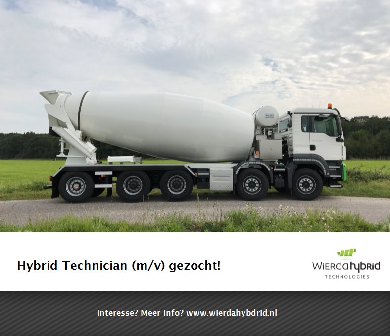 Wierda Hybrid Technologies is op zoek naar een Hybrid Technician. Meer info: wierdahybrid.nl/vacatures/ #vacature #Joure #duurzaam