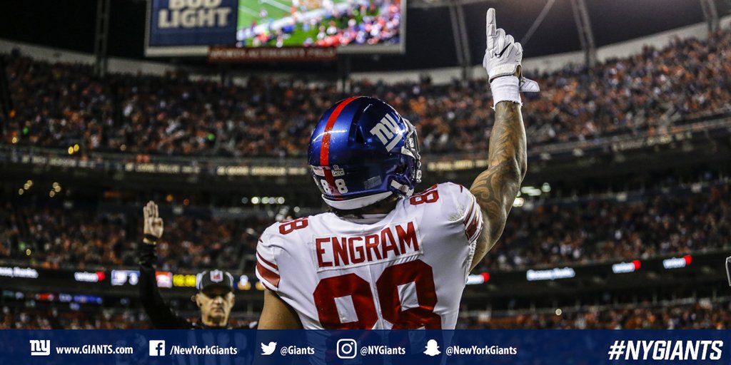 From last night - @EvanEngram finds the end zone for the second time this season!  WATCH: bit.ly/2xIErZB https://t.co/HL0nkSzwXr