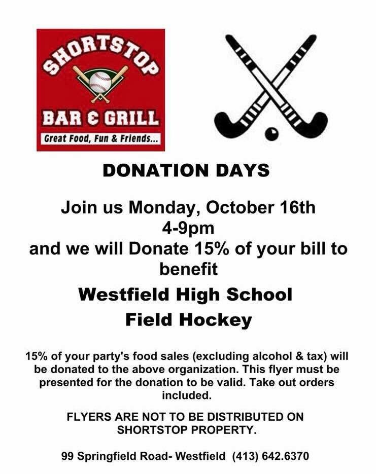 BarShortstop's tweet photo. Help out WHS fockey tonight 4-9pm! 😊🏑 https://t.co/chbrUJhUbu