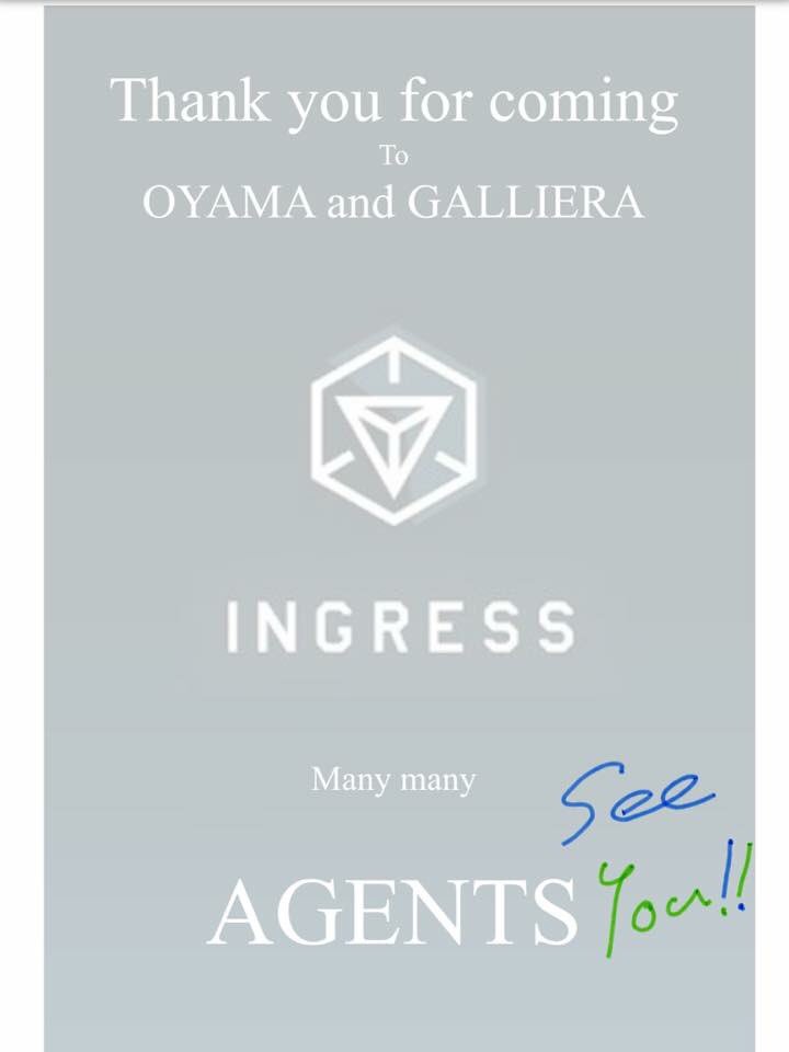 nogtag's tweet photo. MDおやま翌日のガリエラ店長の粋なポスター
#Ingress #MissionDayOyama #MDOyama #MDおやま https://t.co/YLrV57YDGP