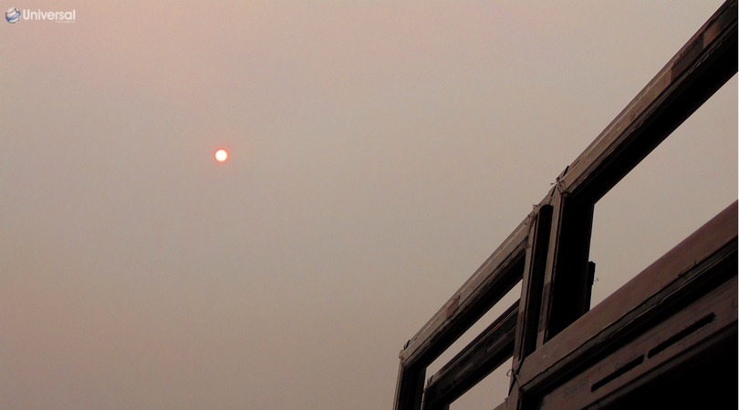 trade_universal's tweet photo. The sun and sky has been a crazy shade of red today. #redsun #strangesun #windowsanddoors #tradewindows https://t.co/GNQerOm2g7
