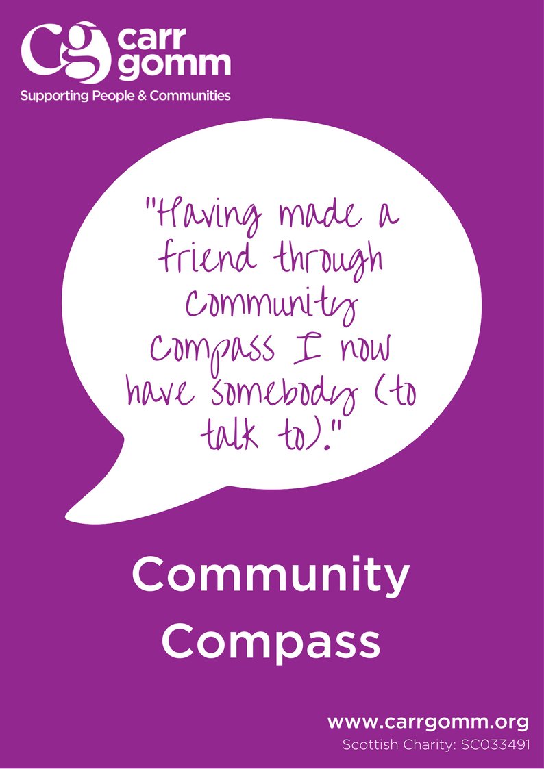 CG_CarrGomm's tweet image. Check out this great vid on our #CommunityCompass project, linking people together and tackling social #isolation: wi.st/2hF01s6