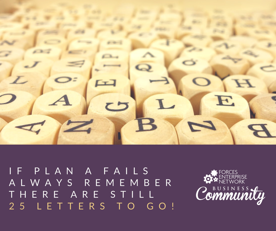 FENBusCom's tweet photo. If a plan fails there are still 25 letters to go #MotivationalMonday #FENBC #militarylife https://t.co/XXkpw6fzmO https://t.co/xcQQe4rG83