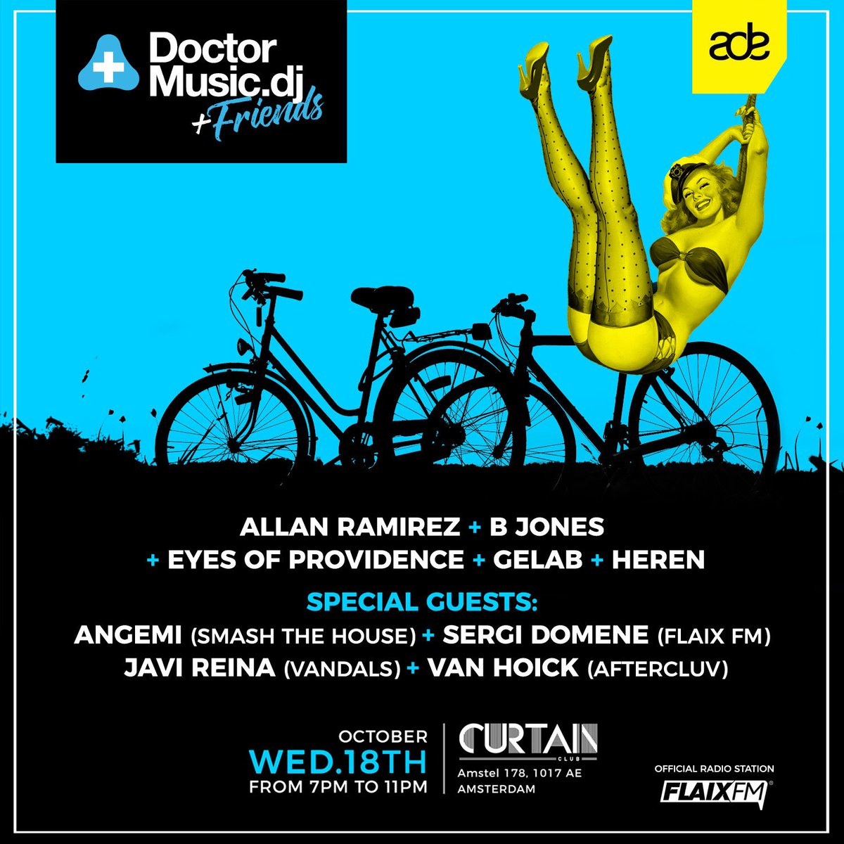 Allan_Ramirez_'s tweet photo. Road to #Amsterdam! @ADE_NL October 18th @doctormusicdj and friends @ Curtain Club!! #ADEDoctorMusicandFriends #ADE @flaixfm official radio https://t.co/oxgVTcOVRD
