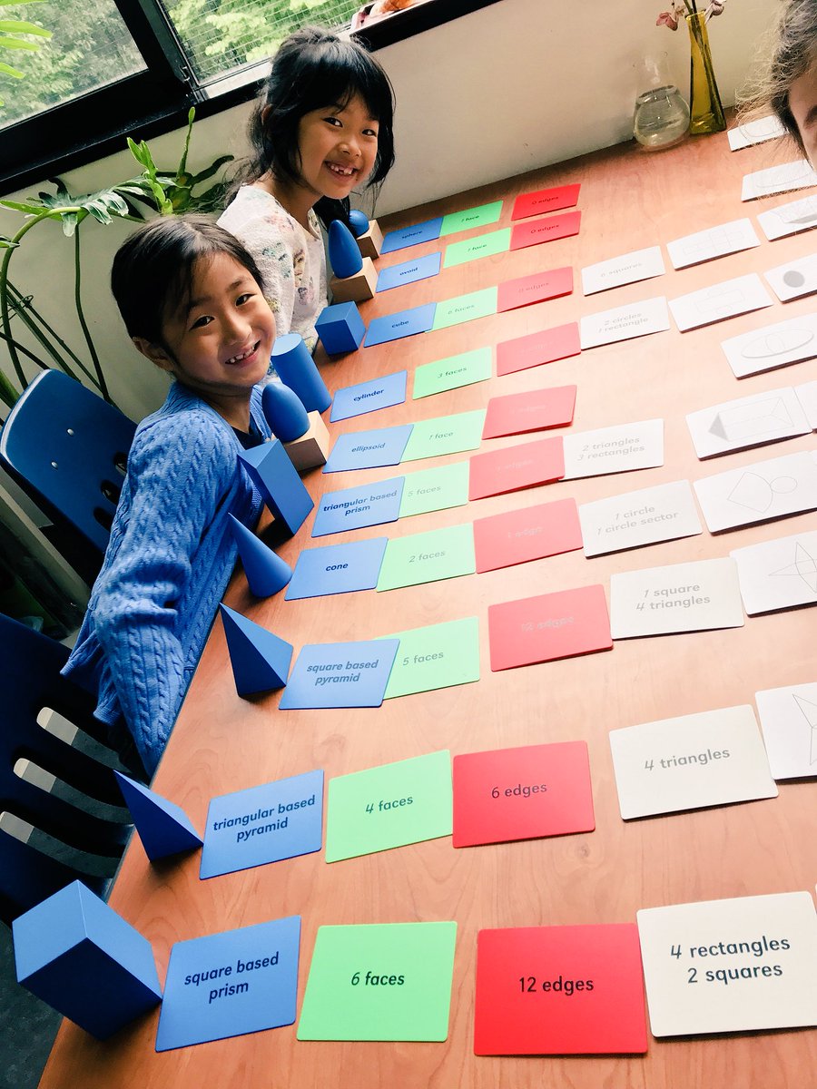 MSTokyoOak's tweet photo. 4 friends. 10 geometric solids. 60 classification cards! We do big work. #MSTelementary #MSTconfidence #MSTgeometry https://t.co/yTqiavzlfX