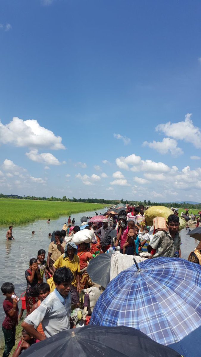 UNICEF's tweet photo. RT @unicefbd: New #Rohingya refugees entered Bangladesh. #UNICEF remains ready to support, especially children https://t.co/7vSQgG0OPH