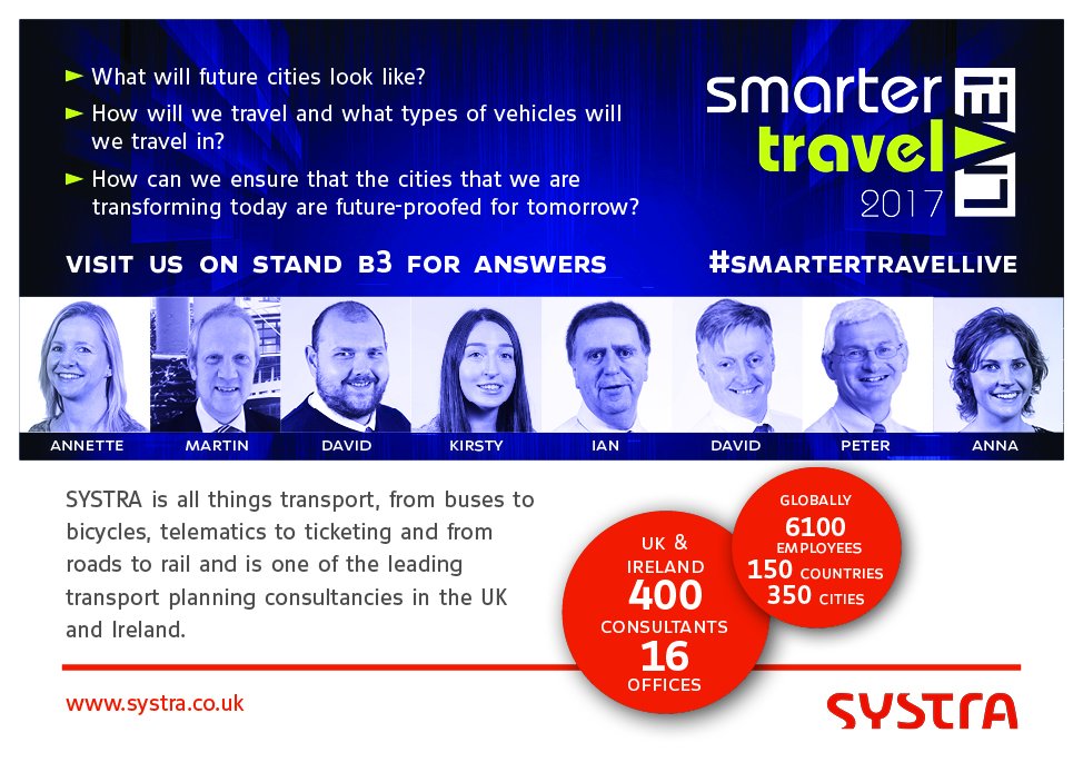 SYSTRA_UKIRL's tweet photo. Don't forget SYSTRA is sponsoring the Smarter Travel Live conference at @ArenaMK later this week. Be sure to come and say hi! https://t.co/2akq4BMKEd