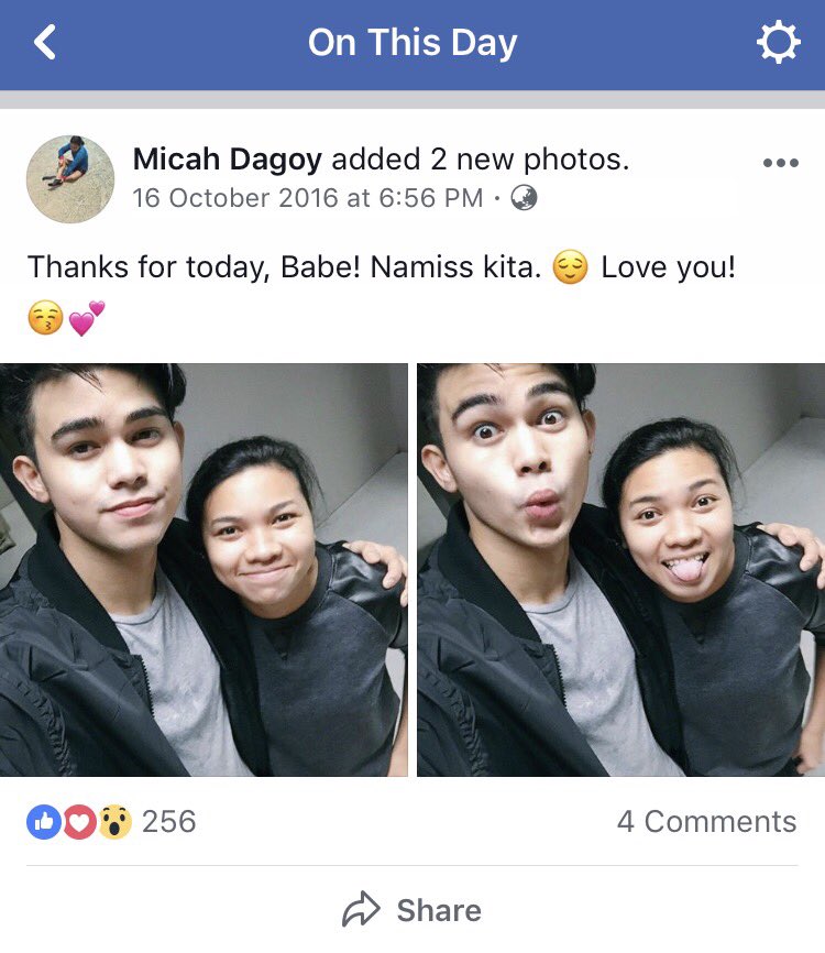 ItsMicahZzz's tweet photo. Parang last year lang "Babe" pa kita, @ImPascualInigo. Ngayon may "MamaMeh" ka na. 😢 Hahaha! https://t.co/ZfVtSVqyyN