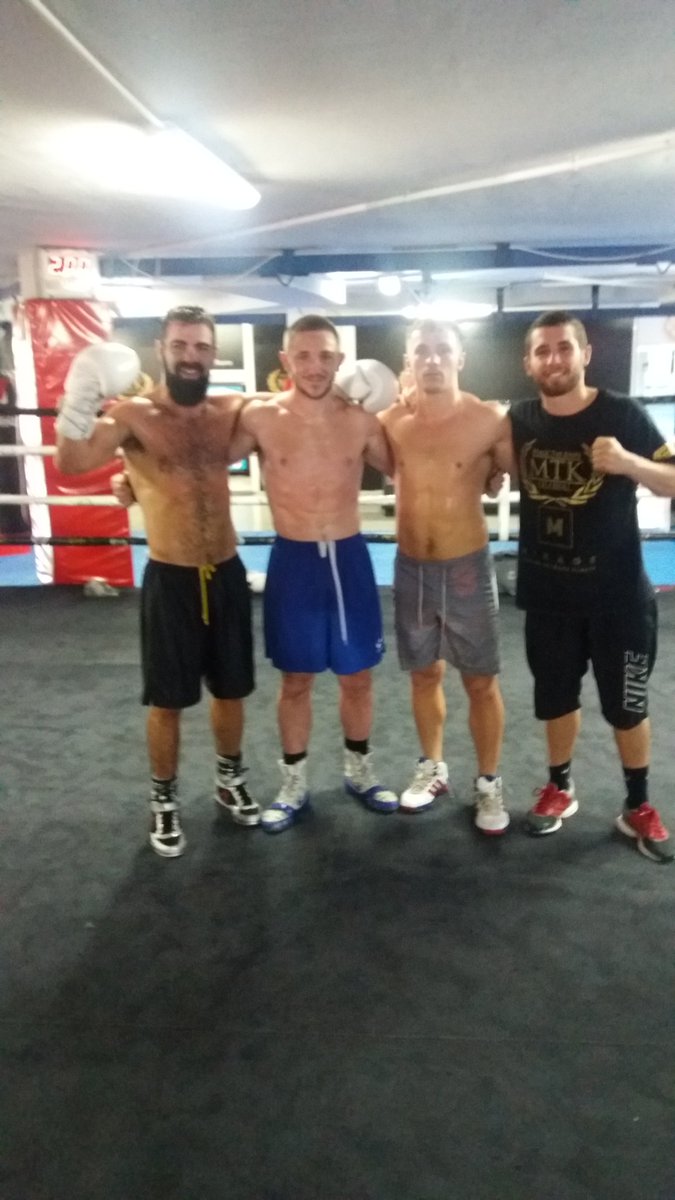 JazzaDickens10's tweet photo. Good morning in the @MTKGlobal with the lads @ryanfarrag88 @ThomasStalker1 @jono_carroll @Costin6913 #boxing https://t.co/ajA2xLNUgK