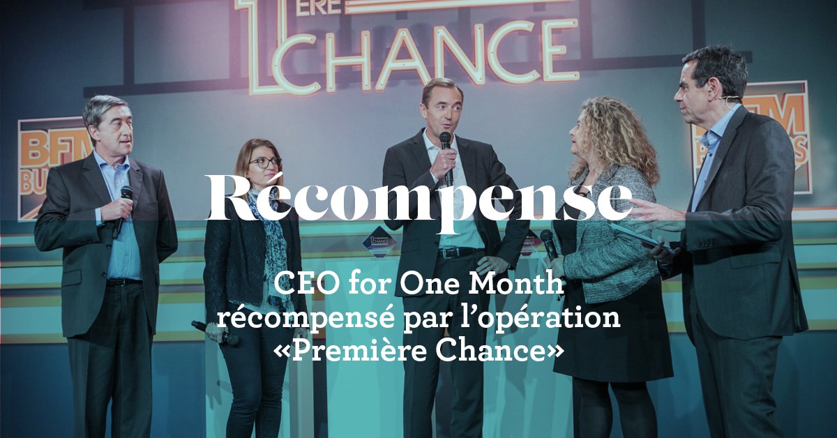 AdeccoGroupFR's tweet photo. 🏆 Notre dispositif #CEO1Month lauréat d’un trophée 1ère Chance @bfmbusiness  https://t.co/tMZug2XTKV #WorkNextGen https://t.co/C06sZXz0EC