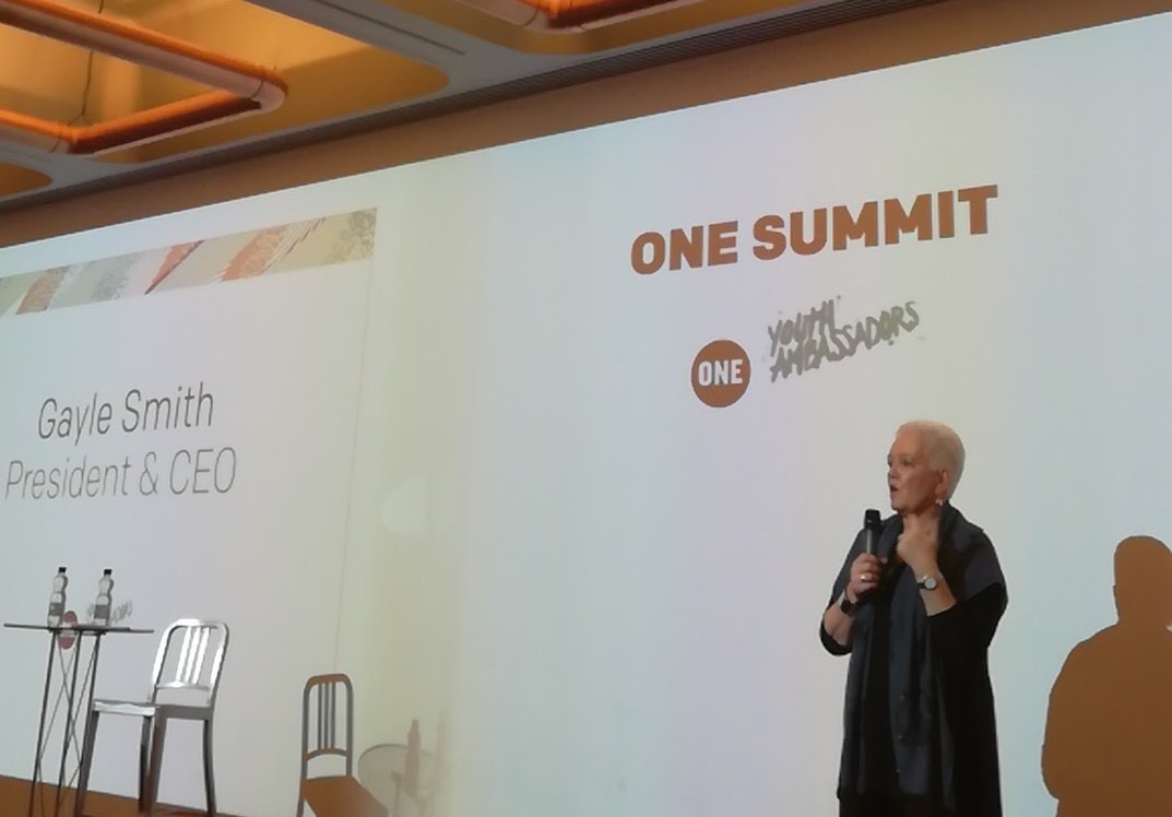The #ONEyouth17 are 'smart, passionate, persistent, polite &amp; global' - that's how <a href="/ONECampaign/">ONE</a> creates change! Thank you <a href="/GayleSmith/">Gayle Smith</a> !! 🗺💪📣
