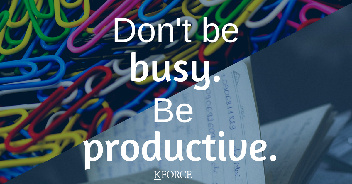 Kforce's tweet photo. Make the most of your #Monday by getting things done and being #productive! #MondayMotivation https://t.co/FjFP371ogJ