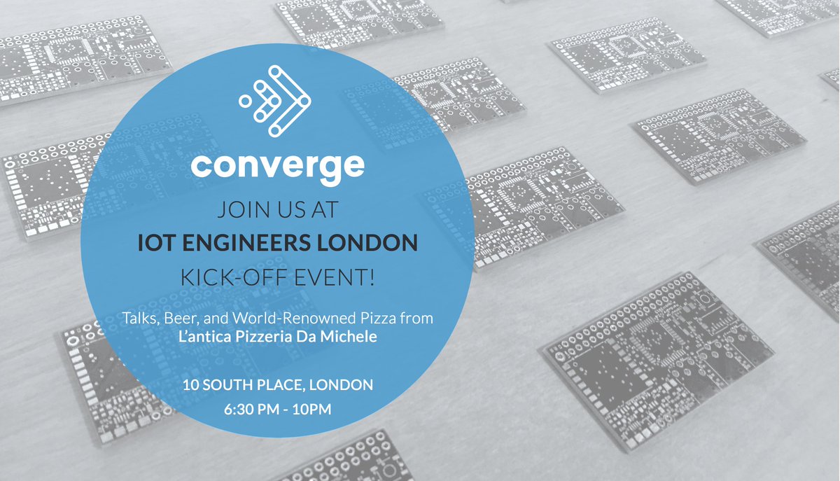 Converge_io's tweet photo. Two more weeks until the first event of our new Meetup group - #IoTEngineersLondon! Join us Nov 1st!
Sign up here: https://t.co/qriiEqVFuh https://t.co/A1Cdy9P84F