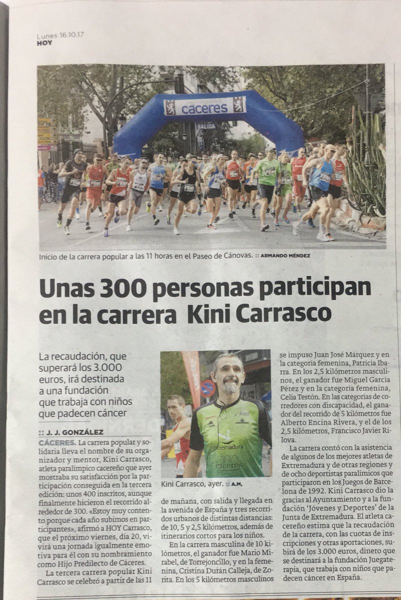 Gracias al periódico <a href="/hoyextremadura/">Diario HOY</a> por hacer visible nuestro trabajo!