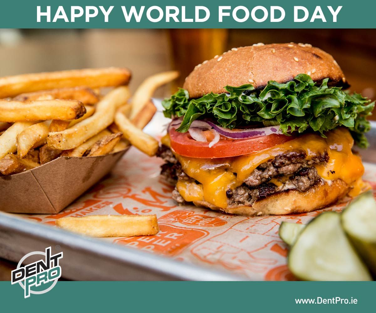 DentProIE's tweet photo. Happy #WorldFoodDay Folks! We chose a lovely juicy burger and some gorgeous fries to start the week on a high!🍔🍟 

https://t.co/tlCROYhPOW https://t.co/WzqLIVkCOP