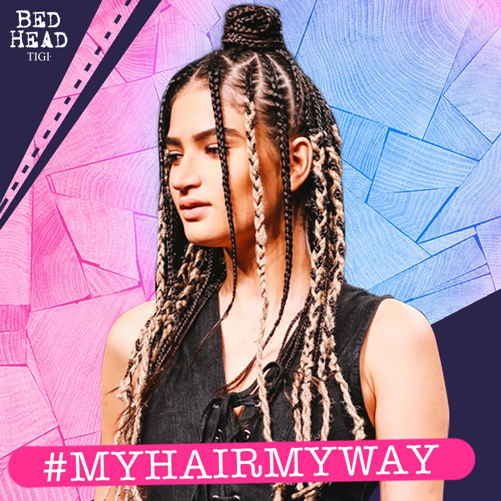 Add brilliant shine &amp; hold to this blazing hot plaited look with TIGI Maxxed Out hairspray &amp; use TIGI Pure Texture moulding paste to fight frizz &amp; define the look.
This look was created at #TIGIBackstageHeroes2017 by Meena Singh from Lakmé Absolute Salon
#myhairmyway #hairstyling