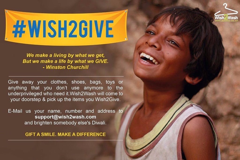 wishtowash's tweet photo. Giving is not about making a donation.
It is about making a difference..
Do you #wish2give?
Call 9629829333
#donatethisdiwali2017
#Wish2Wash https://t.co/y9VvxonRzN