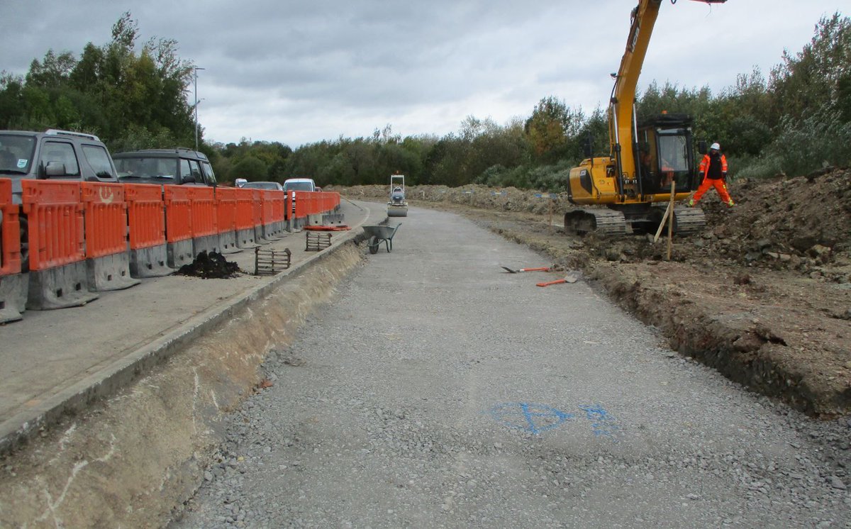 Eurovia_Cont's tweet photo. Progress on our A511 site with widening works beginning to take shape #A511 #Discoveryway #Leicestershire https://t.co/vUurufyZwh