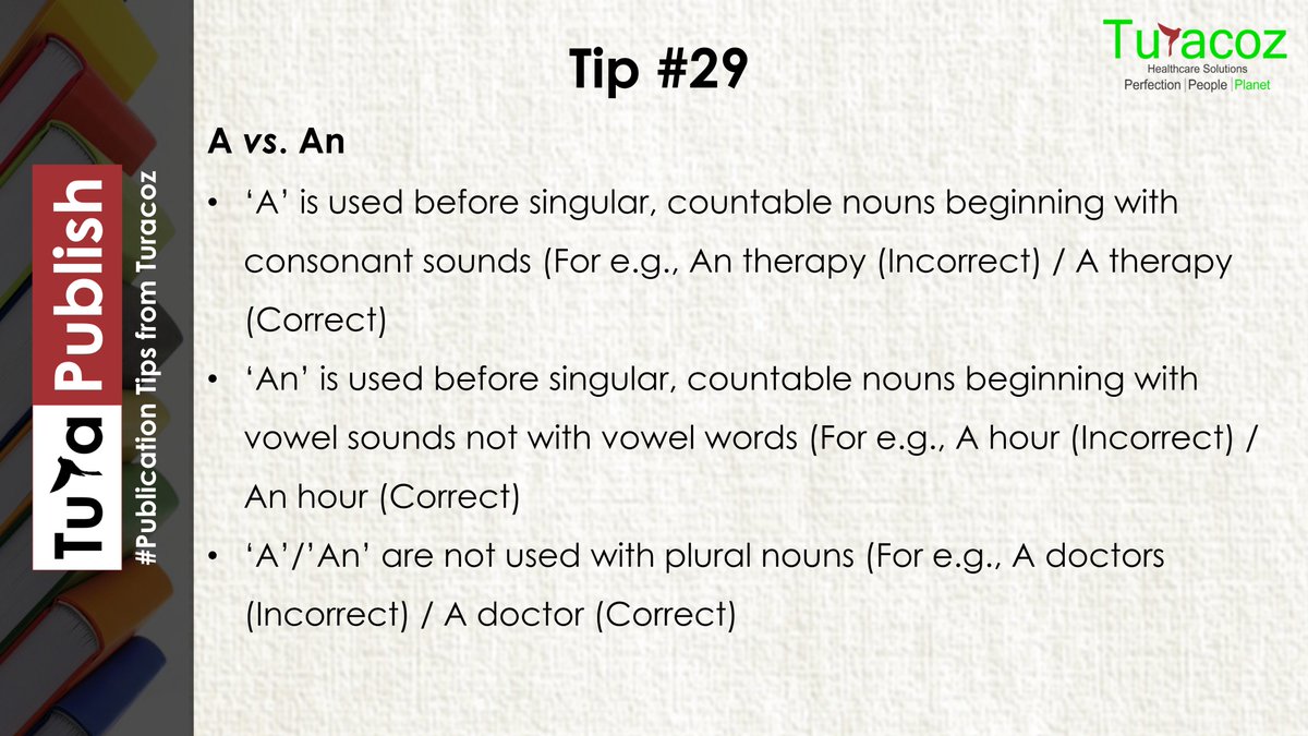 turacoz's tweet photo. #TuraPublish shares #publicationwriting #medicalwritingtips #A #An https://t.co/H8h07Grsxf