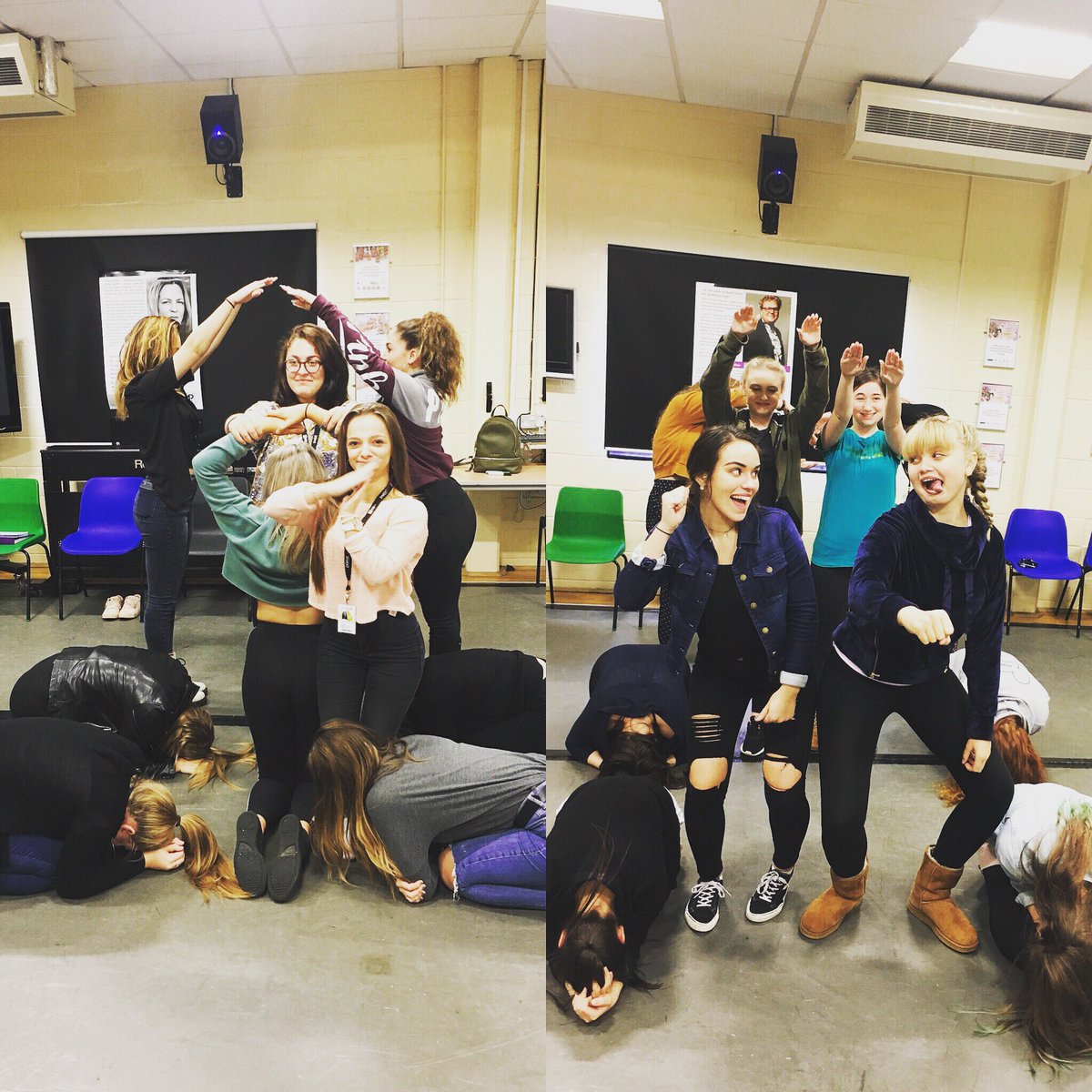 HSDC_MT's tweet photo. Todayβs MT1 Workshop class warm up - 30 seconds to create a π...GO!! #workshop #improv #MT1s #focus @Be_HSDC https://t.co/GjTvVZXd1R