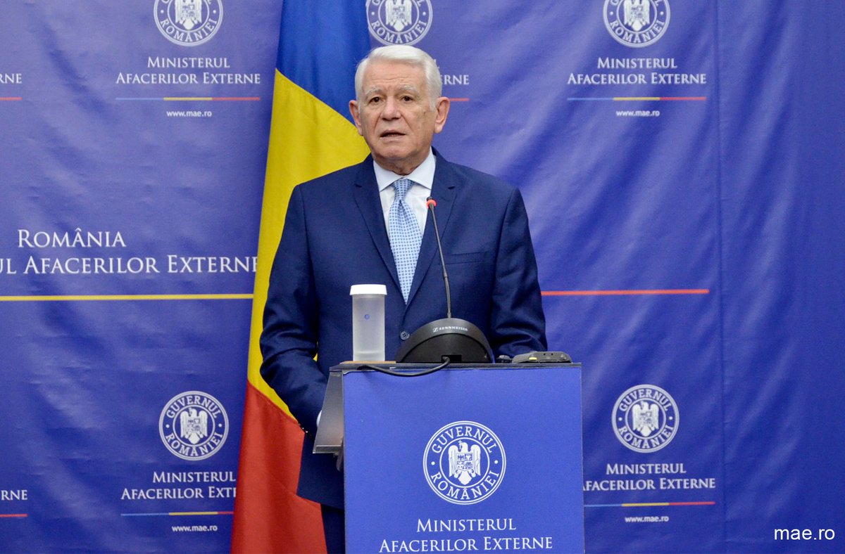 RRInternational's tweet photo. The Romanian Foreign Minister #TeodorMelescanu is today participating in #Luxembourg in the EU’s Foreign Affairs Council meeting https://t.co/5MMWa7dbiS