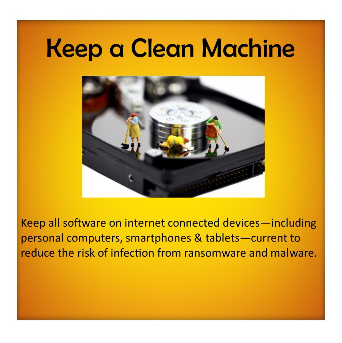 appinfosec's tweet image. Keep a Clean Machine! #NCSAM