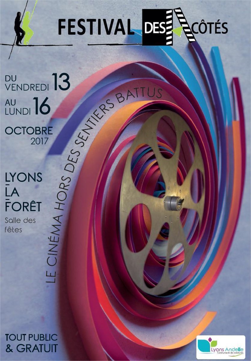 Lyonslaforet27's tweet photo. #Cinéma Dernier jour pour profiter du #Festival des A-Côtés. Le grand public est invité à visionner les films en compétition ! https://t.co/KcOnPQlp85