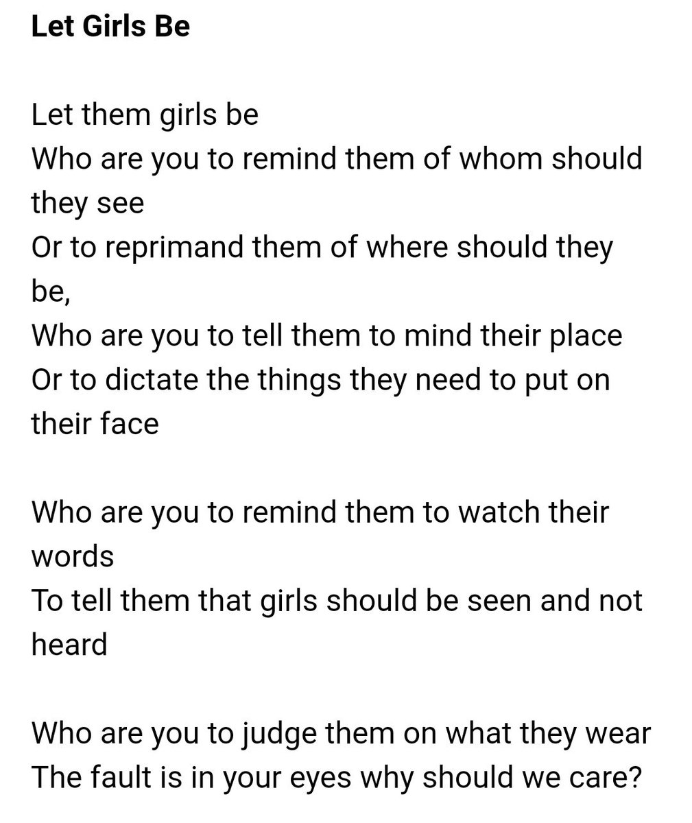 mallikaaaax's tweet photo. Actually wrote this rn kind of in a fit of rage so I don't know how it's turned out🙈
But this is for all the girls out there. https://t.co/tHWjV1Omk2