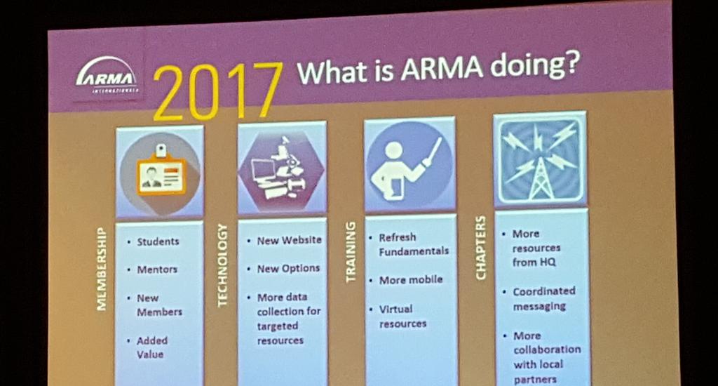 sarahcemes's tweet photo. New memberships, website and resources are coming to help you with the wicked problems! #ARMALive2017 #arma2017 https://t.co/BrEf1Nt6mu