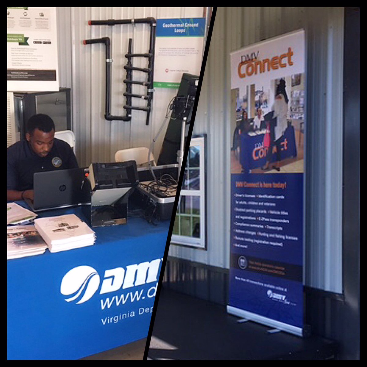 VirginiaDMV's tweet photo. Hey @AlexandriaVAGov residents! Avoid a wait at #DMV & catch #DMVConnect today at #Sherwood Regional Library, 2501 Sherwood Hall Ln, 10a-4p. https://t.co/ECc5xvumn2