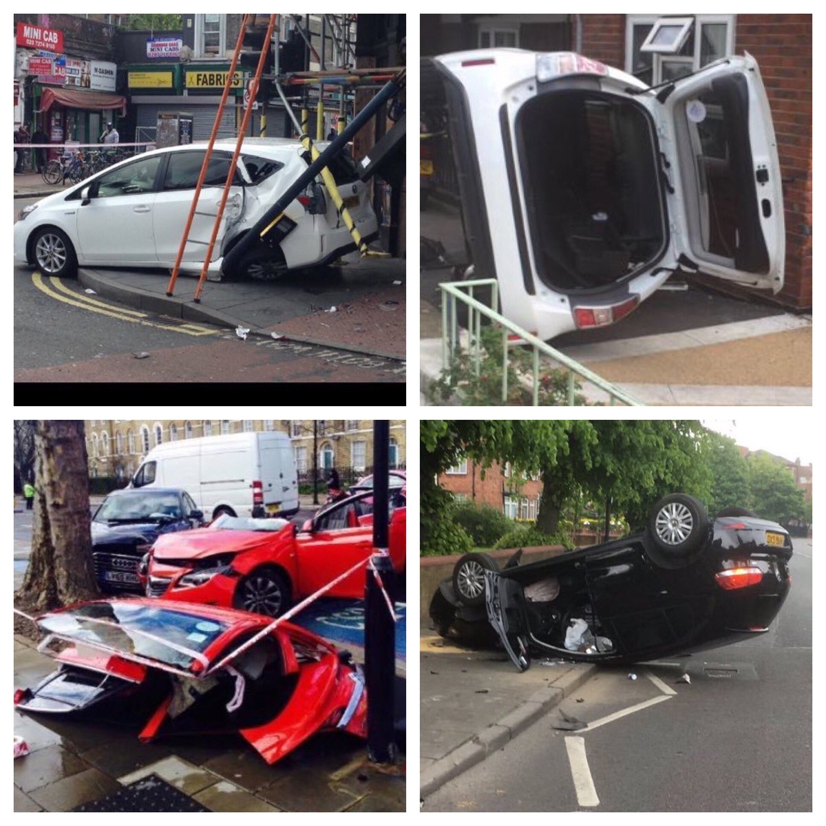 PaulDDDaughters's tweet photo. @asif786 @chrisgibson34 @ParkerRose_100 @SaveTaxi @TfLTPH Storm #ophelia is taking its toll blowing #ubercars into each other. Well that’s probably what the #BBC And #conservatives would tell you https://t.co/HXJFlXC16w