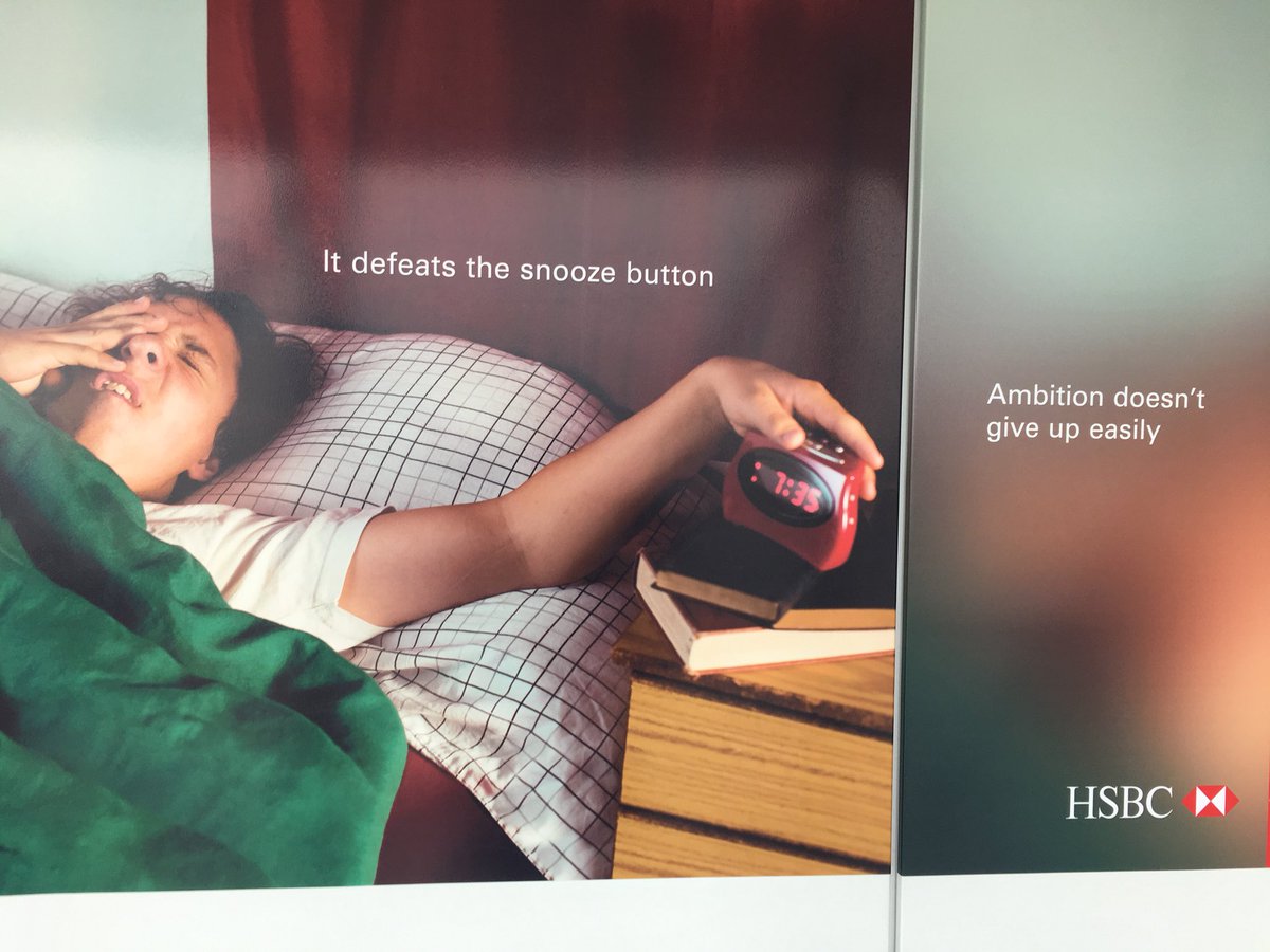 ananya_birla's tweet photo. One of my favourite campaigns! Ambition defeats that snooze button ✌🏽 https://t.co/UKUmrGbxKK