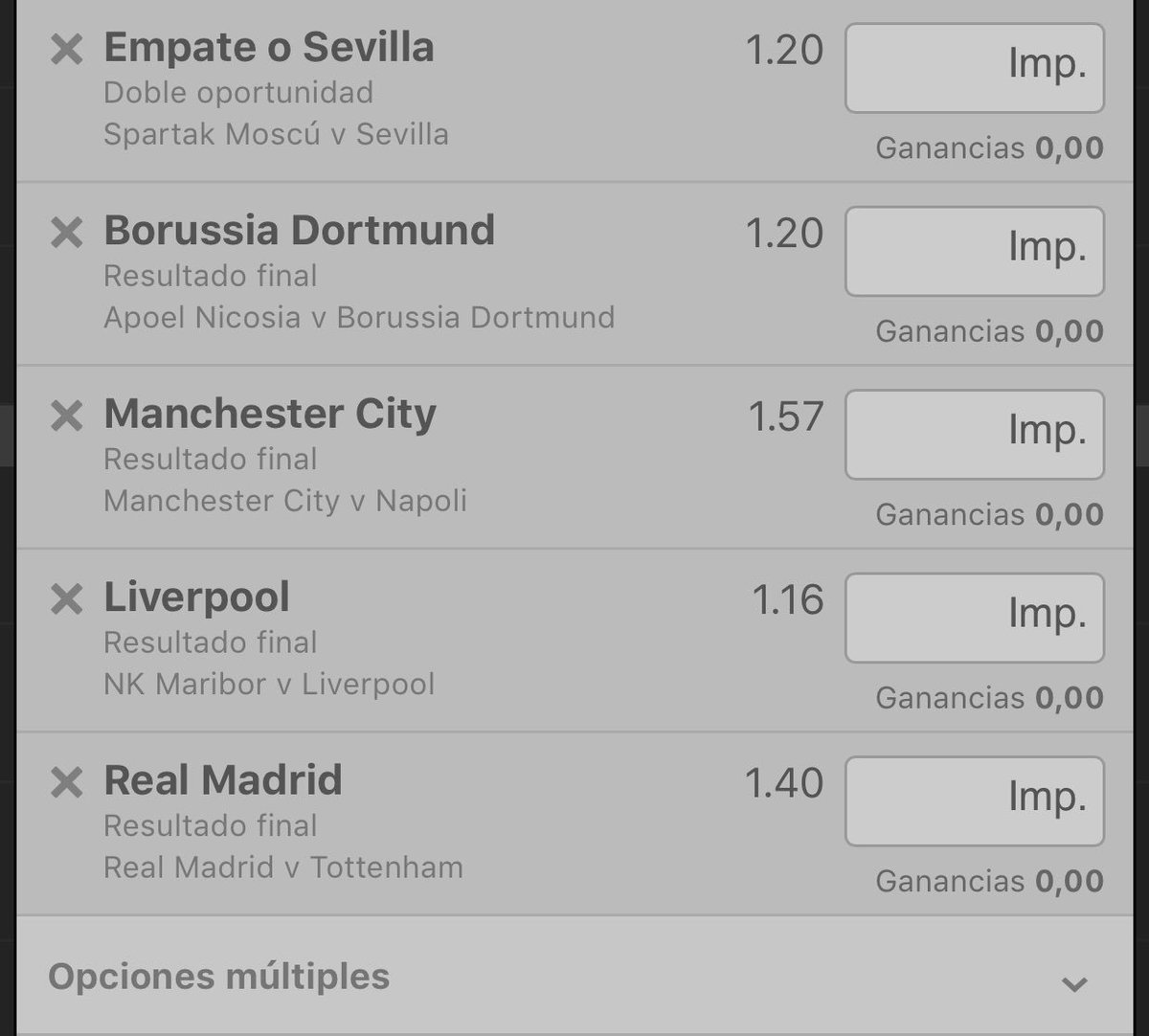MrLive17P's tweet photo. Combinada Champions
Stake 3 https://t.co/ohADsl3AdB