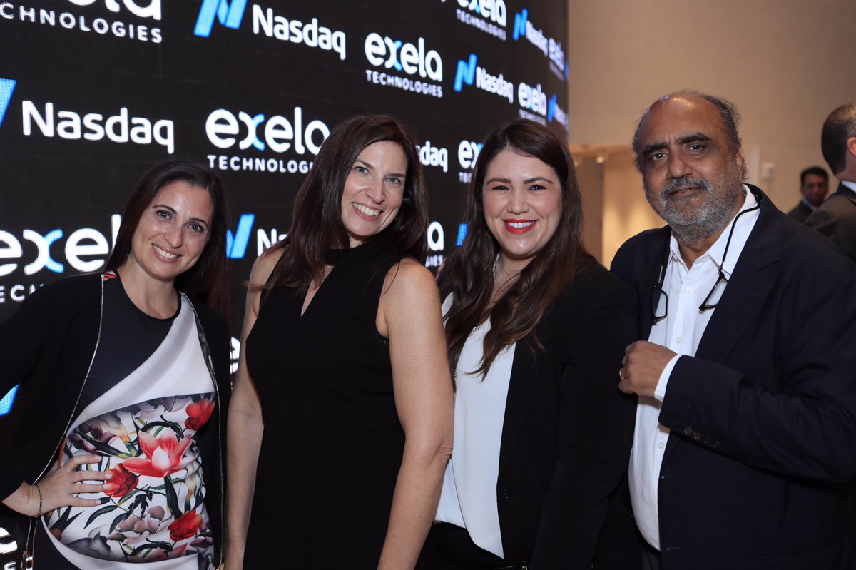 NasdaqExchange's tweet photo. A big welcome to @exelatech, one of the largest global providers of transaction processing solutions, to ring the @Nasdaq Opening Bell! $XELA https://t.co/jgwqHsJo2z