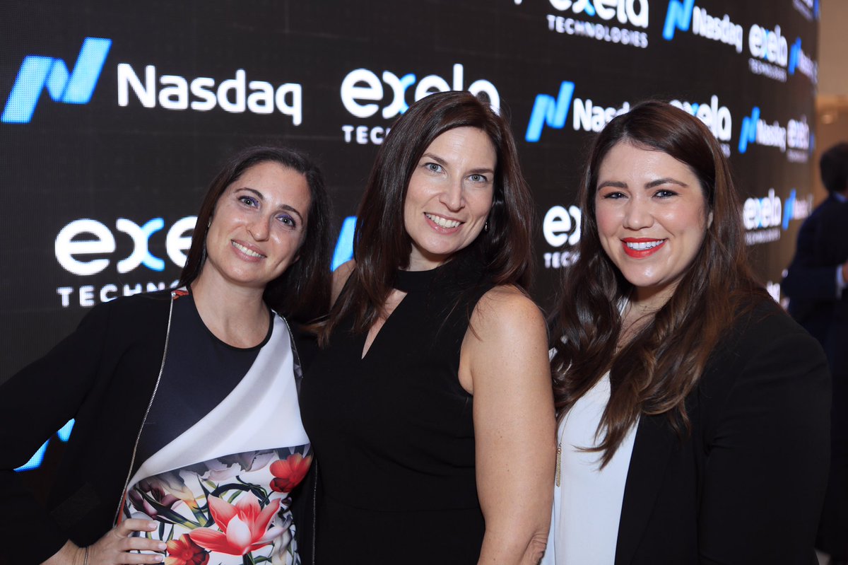 NasdaqExchange's tweet photo. A big welcome to @exelatech, one of the largest global providers of transaction processing solutions, to ring the @Nasdaq Opening Bell! $XELA https://t.co/jgwqHsJo2z