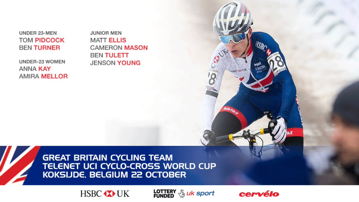 BritishCycling's tweet image. Here is your Great Britain Cycling Team for the @UCI_CX World Cup in Koksijde on Sunday!

🇬🇧🚴🇧🇪

po.st/CXWC17R1