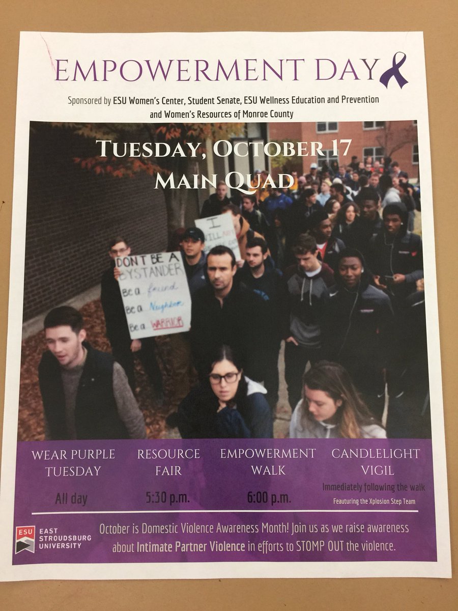 PSKbpESU's tweet photo. Don’t forget to come out and support the Empowerment Walk tomorrow @ 5:30! We would love to see you all there! #RUNESU https://t.co/vZxsQfHvmm