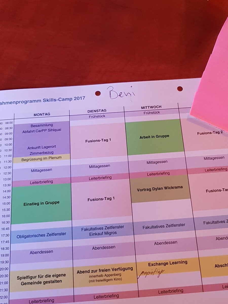 BenjaminAvduli's tweet photo. Rahmenprogramm 2017#SCAP2 https://t.co/aDZTmZ8Wdh