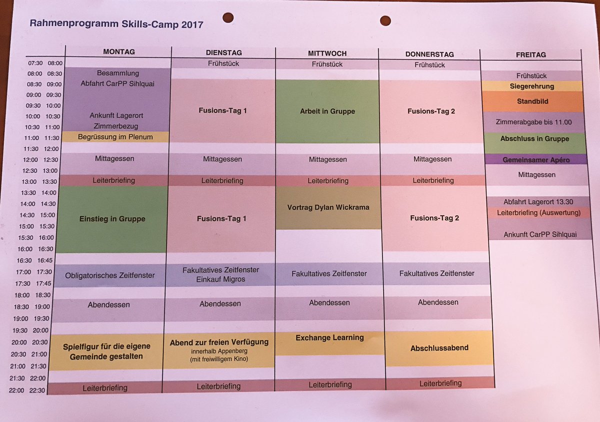 CorinnaLuethi's tweet photo. S Wucheprogramm staht fest ☺️👍🏻 #SCAP2 https://t.co/52wPz8oYJU
