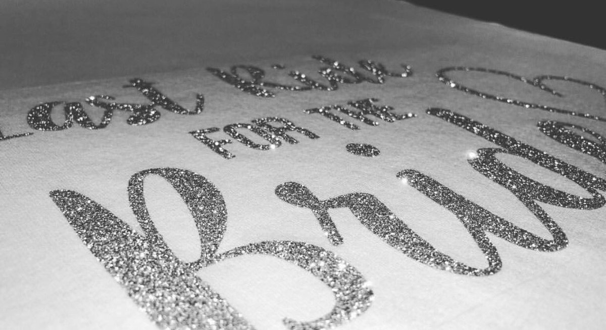 Grouptshirts's tweet photo. Glitter hen do top ✨ shop now @ https://t.co/5W7ulbpBcQ #lastrideforthebride #hendo #bridetobe #glitter #hendotshirt https://t.co/6yf87YFR3p