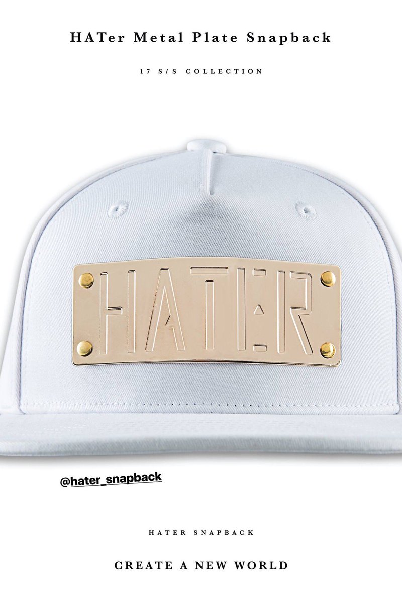 hatersnapback's tweet photo. HATer Metal Plate Snapback https://t.co/jjoRrv2nHj