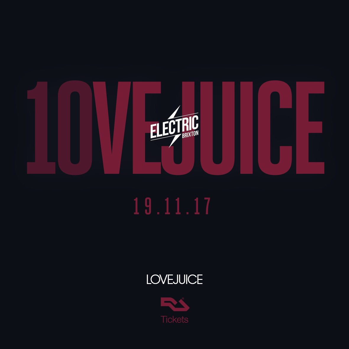 WeAreLoveJuice's tweet photo. ANNOUNCEMENT!!

Ten Years Of LoveJuice 

@electricbrixton 

Sun 19 November

Tickets on sale now!

Be quick!

https://t.co/ZQWkMwy1N9 https://t.co/LpkKpoqKwZ