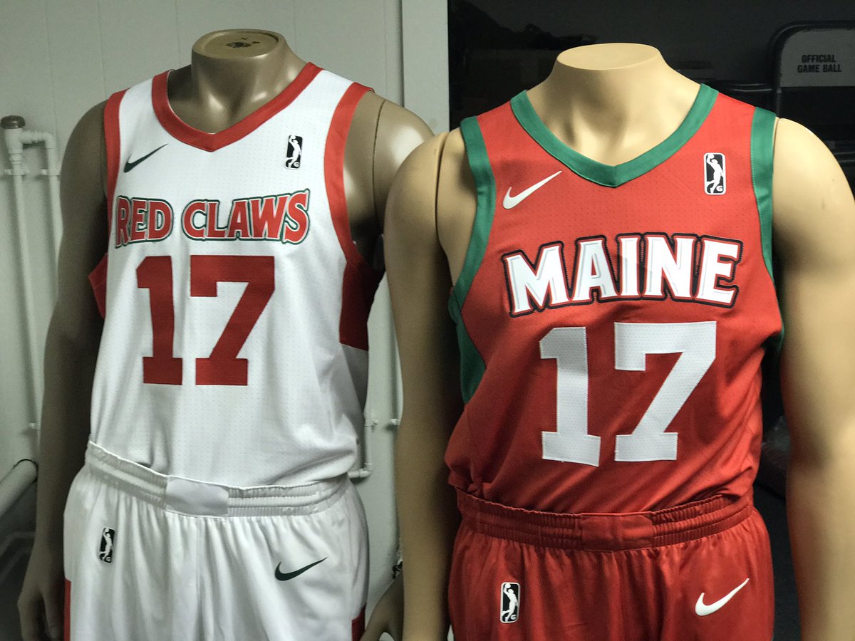 maine red claws jersey