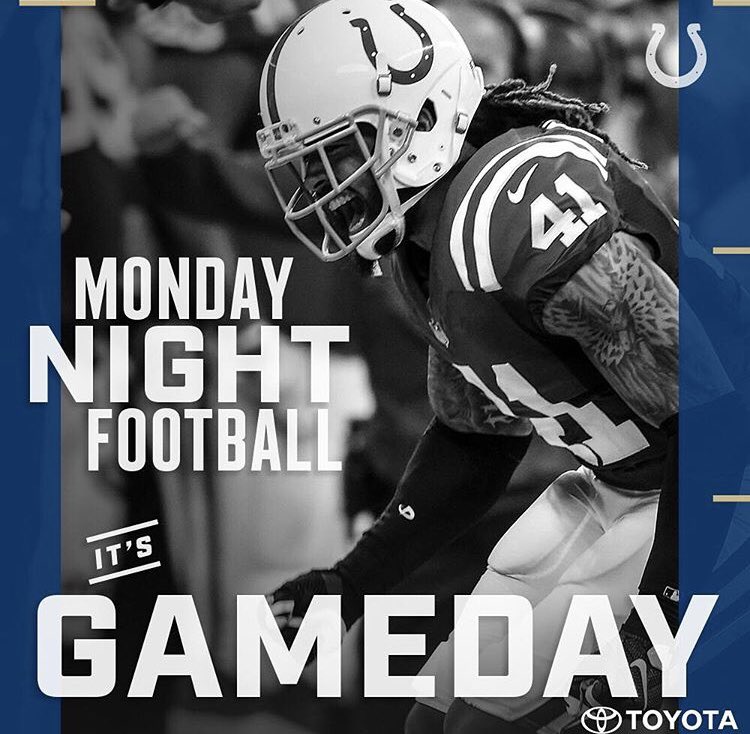 SFColts's tweet photo. It’s #MNF #INDvsTEN @Colts #gameday, everyone! Leave work early &amp; get to @BusStopBar for the first #AFCSouth matchup of the season! https://t.co/kpYm66cmI8