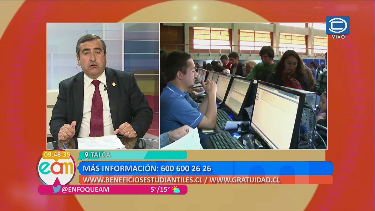 ENFOQUEAM's tweet photo. Rigoberto Espinoza de la @SecreducMaule conversó desde #Talca con @ENFOQUEAM sobre los beneficios #FUAS para los #Estudiantesm de #Chile https://t.co/qHLnMxZ3J0