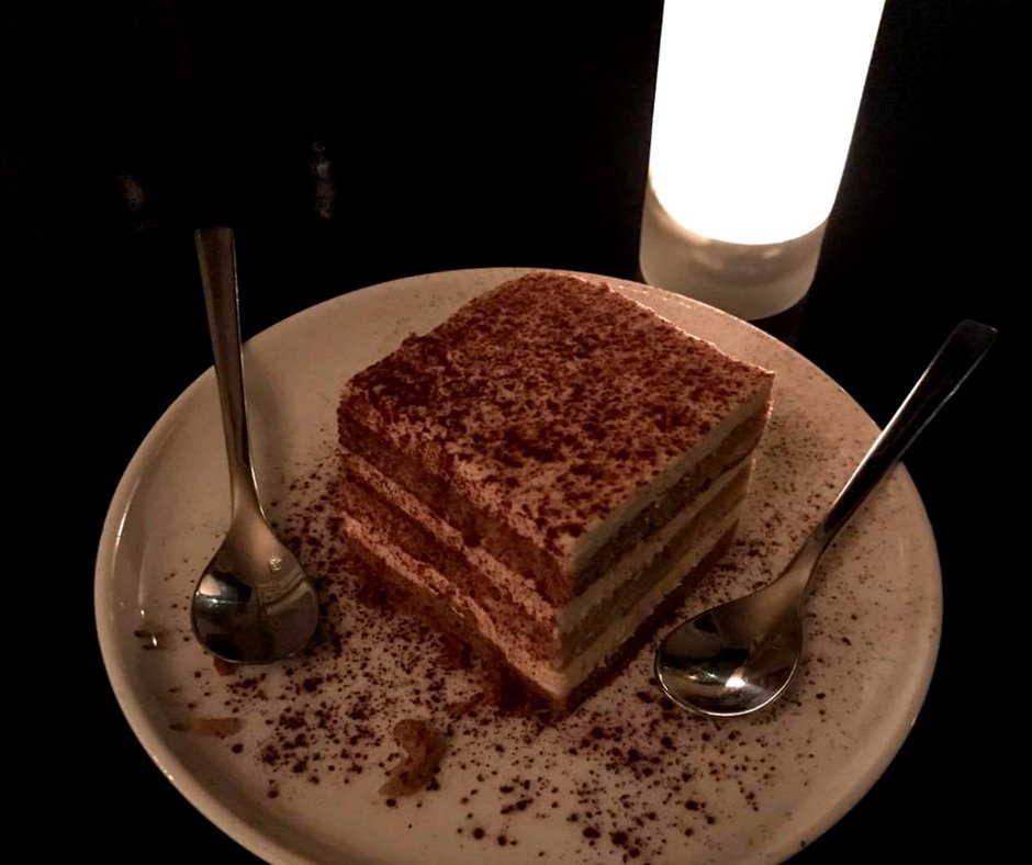 Satisfy that sweet tooth with us tonight. ✌️ spoons please! | #Tiramisu #PortlandMaine #AmericanItalian #RomaPortland